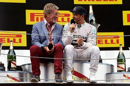 Eddie Jordan & Lewis Hamilton - GP Spanien 2014