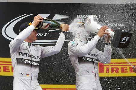 Hamilton & Rosberg - GP Spanien 2014
