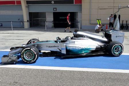 Nico Rosberg - Mercedes - Formel 1 - Bahrain - Test - 1. März 2014