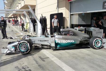 Nico Rosberg - Mercedes - Formel 1 - Bahrain - Test - 1. März 2014