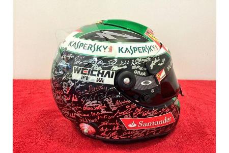 Helm - Fernando Alonso - Formel 1 - GP Abu Dhabi - 20. November 2014 Helm - Fernando Alonso - Formel 1 - GP Abu Dhabi - 20. November 2014