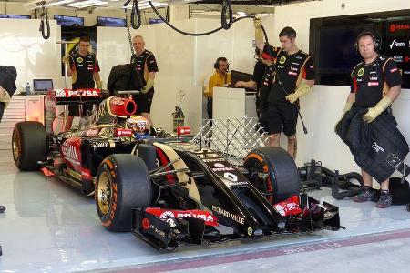 Pastor Maldonado - Lotus - Formel 1 - Test - Bahrain - 21. Februar 2014