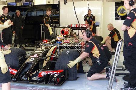 Pastor Maldonado - Lotus - Formel 1 - Test - Bahrain - 21. Februar 2014