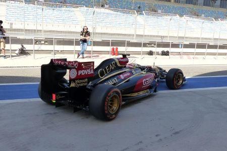 Pastor Maldonado - Lotus - Formel 1 - Test - Bahrain - 21. Februar 2014