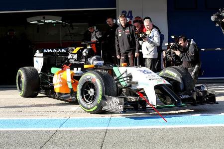Force India - Jerez-Test - Formel 1 - 2014