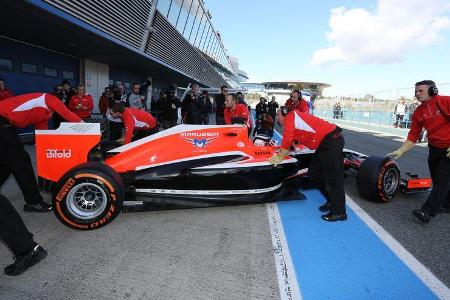 Max Chilton - Marussia - Formel 1 - Jerez - Test - 30. Januar 2014