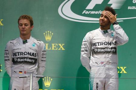 Hamilton & Rosberg - GP Japan 2014