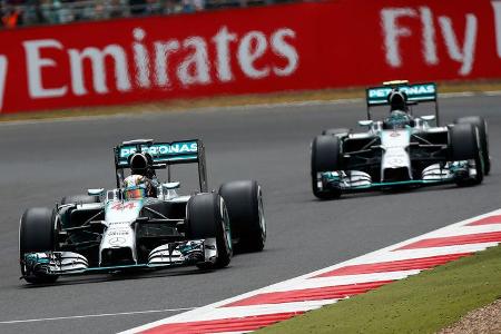 Hamilton & Rosberg - Mercedes - GP England 2014 Hamilton & Rosberg - Mercedes - GP England 2014