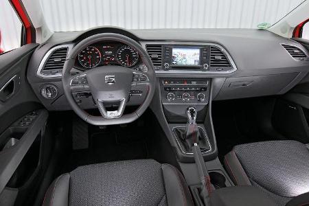 Seat León 1.4 TSI, Cockpit, Lenkrad