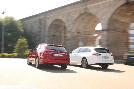 Mazda 6 Kombi D 184, Opel Insignia ST 2.0 D, Exterieur Mazda 6 Kombi D 184, Opel Insignia ST 2.0 D, Exterieur