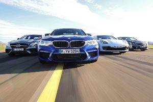 BMW M5, AMG E63, Cadillac CTS-V, Porsche Panamera