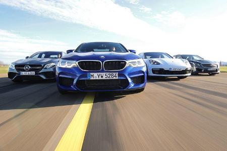 BMW M5 Cadillac CTS-V Mercedes-AMG E63 Porsche Panamera Turbo BMW M5 Cadillac CTS-V Mercedes-AMG E63 Porsche Panamera Turbo