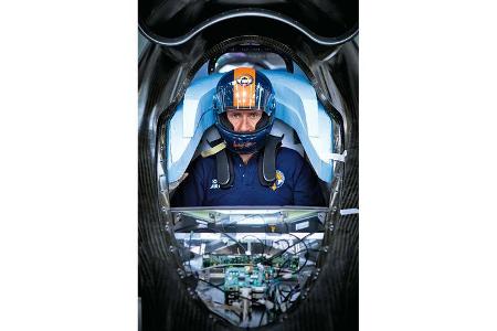Andy Green, Bloodhound SSC, Raketenfahrzeug, Cockpit