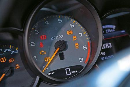 Porsche Cayman GT4, Rundinstrument