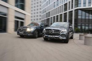 Mercedes GLE 350 d 4Matic, VW Touareg 3.0 TDI V6, Exterieur