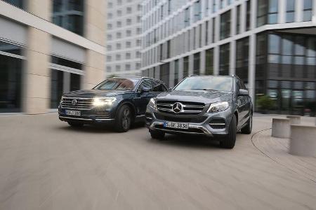 Mercedes GLE 350 d 4Matic, VW Touareg 3.0 TDI V6, Exterieur Mercedes GLE 350 d 4Matic, VW Touareg 3.0 TDI V6, Exterieur