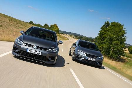 Oettinger-VW Golf R - Wetterauer-Seat Leon Cupra - Tuning - Kompaktsportwagen - sport auto 10/2018