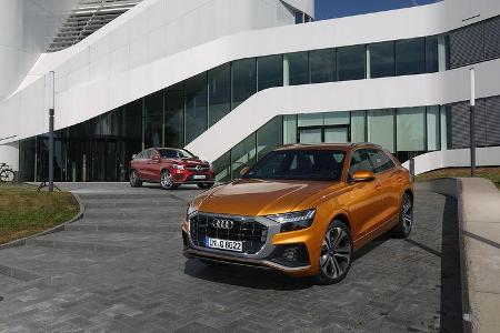 Audi Q8 50 TDI Quattro, Mercedes GLE 350 d Coupé 4Matic, Exterieur Audi Q8 50 TDI Quattro, Mercedes GLE 350 d Coupé 4Matic, Exterieur