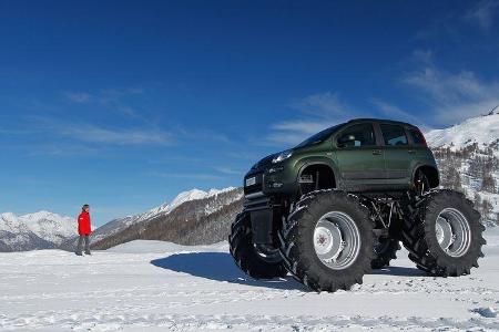 Fiat Panda Bigfoot, Seitenansicht, Gelände