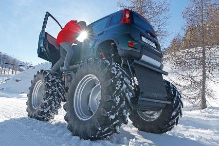 Fiat Panda Bigfoot, Heckansicht, Einsteigen