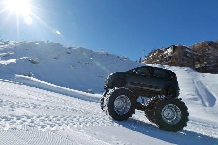 Fiat Panda Bigfoot, Seitenansicht, Gelände