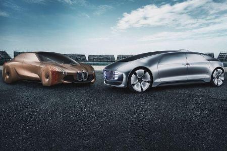 02/2019, BMW Vision iNext und Mercedes Vision Tokyo