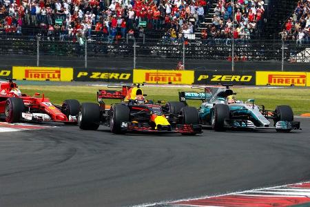 Vettel - Verstappen - Hamilton - GP Mexiko 2017 - Rennen