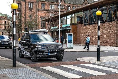 11/2017, Erprobung autonomer Autos in England - mit Jaguar Land Rover