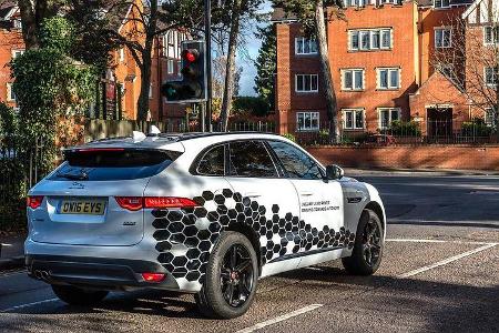 11/2017, Erprobung autonomer Autos in England - mit Jaguar Land Rover
