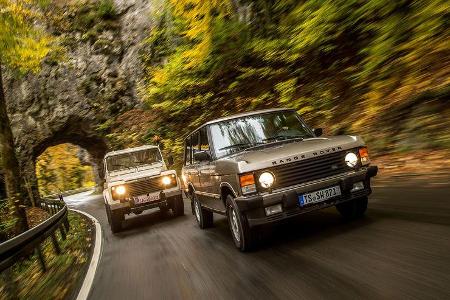 Land-Rover-90-V8-und-Range-Rover-I-V8-im-Fahrbericht