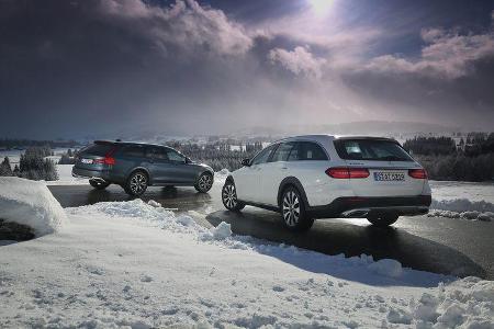 Mercedes E 220 d All-Terrain 4Matic, Volvo V90 Cross Country D4 AWD, Exterieur Mercedes E 220 d All-Terrain 4Matic, Volvo V90 Cross Country D4 AWD, Exterieur