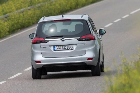 Opel Zafira 1.6 CNG Turbo, Heckansicht
