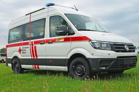 VW Crafter, T6 und Tiguan Feuerwehr / Notarzt Einsatzfahrzeuge auf der Messe Rettmobil 2018