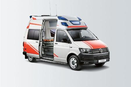 VW Crafter, T6 und Tiguan Feuerwehr / Notarzt Einsatzfahrzeuge auf der Messe Rettmobil 2018