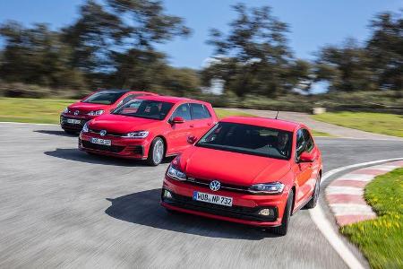 Vergleich VW Golf GTI, Polo GTI, Up GTI (2018)