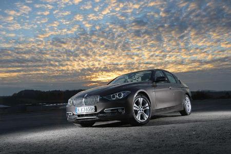BMW 320d Modern Line, Frontansicht, Abendstimmung