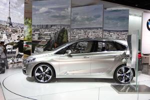 Sitzprobe BMW Active Tourer auf dem Autosalon Paris