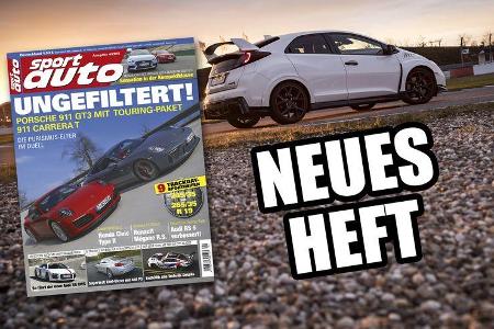 Das neue Heft von sport auto, Ausgabe 4/2018, ist ab Freitag, 9. März 2018 erhältlich. Unsere Themen: Porsche 911 T vs. 911 ... Das neue Heft von sport auto, Ausgabe 4/2018, ist ab Freitag, 9. März 2018 erhältlich. Unsere Themen: Porsche 911 T vs. 911 ...