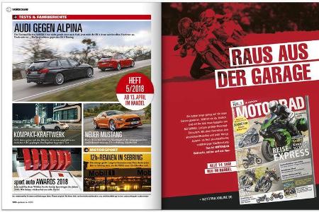 Neues Heft, sport auto, Ausgabe 4/2018, Vorschau, Preview