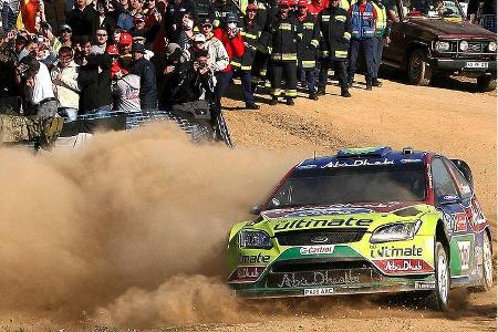 Vielmehr entwickelte sich die Rallye zu einem packenden Duell zwischen dem bis dato führenden Hirvonen ...