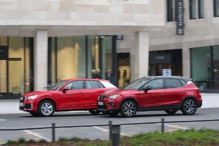 Audi Q2 1.4 TFSI, Seat Arona 1.5 TSI, Exterieur