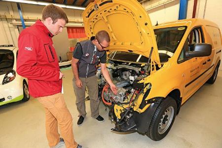 Abt eCaddy, Werkstattbesuch, Technik, Umwelt