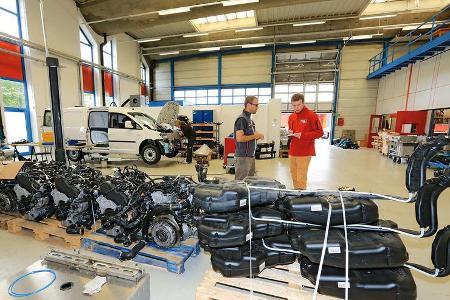 Abt eCaddy, Werkstattbesuch, Technik, Umwelt
