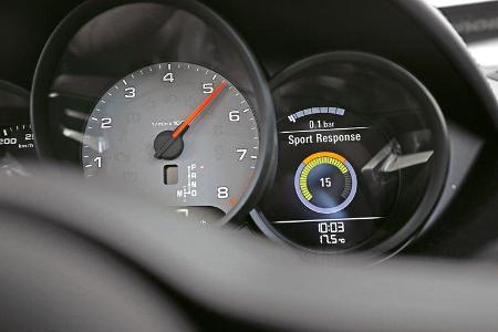 Porsche Boxster S, Rundinstrumente