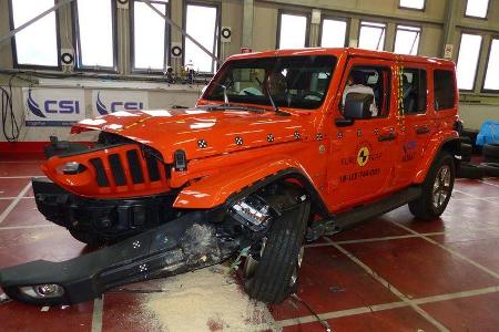 EuroNCAP Crashtest Jeep Wrangler