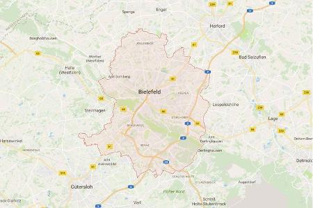 Karte Bielefeld