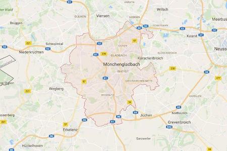 Karte Mönchengladbach