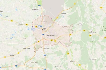 Karte Paderborn