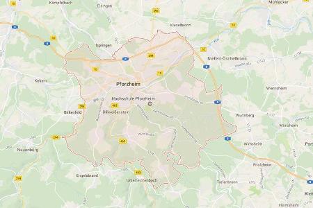 Karte Pforzheim