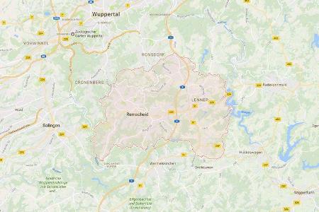 Karte Remscheid